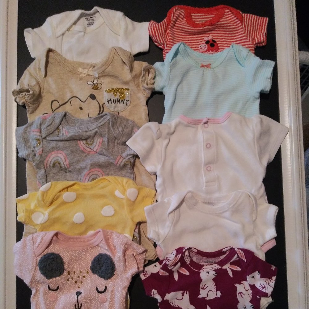 10 New Born Onesies